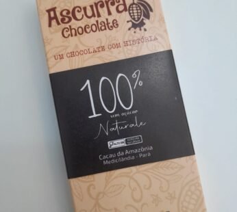 Barra de Chocolate Ascurra 100% Sem Açúcar 40g