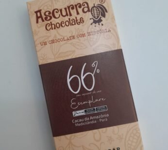 Barra de Chocolate Ascurra 66% Açúcar de Coco