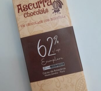 Barra de Chocolate Ascurra 62% Com café