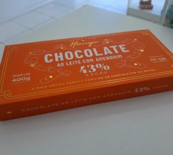 Barra Haenssgen Chocolate com Amendoim 43% Cacau