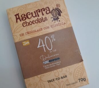 Barra de Chocolate Ascurra 40% Ao Leite