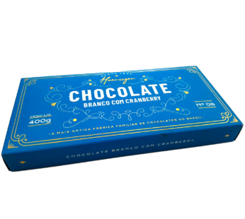 Barra Haenssgen Chocolate Branco com Cranberry 400g