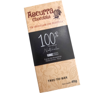 Barra de Chocolate Ascurra 100% Sem Açúcar 40g