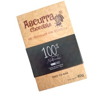 Barra de Chocolate Ascurra 80% Sem Açúcar 100g