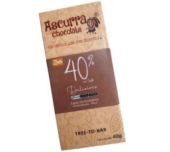 Barra Chocolate Ascurra 40% Ao Leite 40g