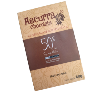 Barra de Chocolate Ascurra 50% Ao Leite 80g