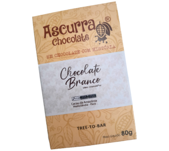 Barra de Chocolate Ascurra Chocolate Branco com Cumaru 80g