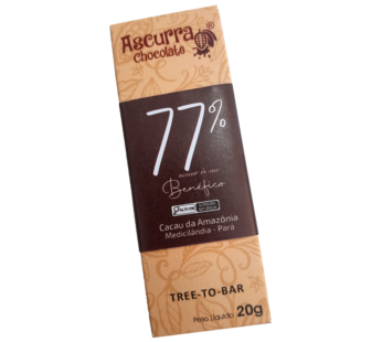 Barra chocolate Ascurra 77% Açúcar de Coco 20g